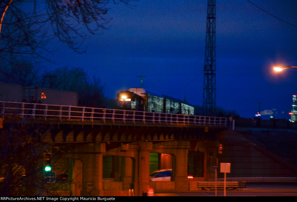 NS GP50 Locomotive crossing the bridge